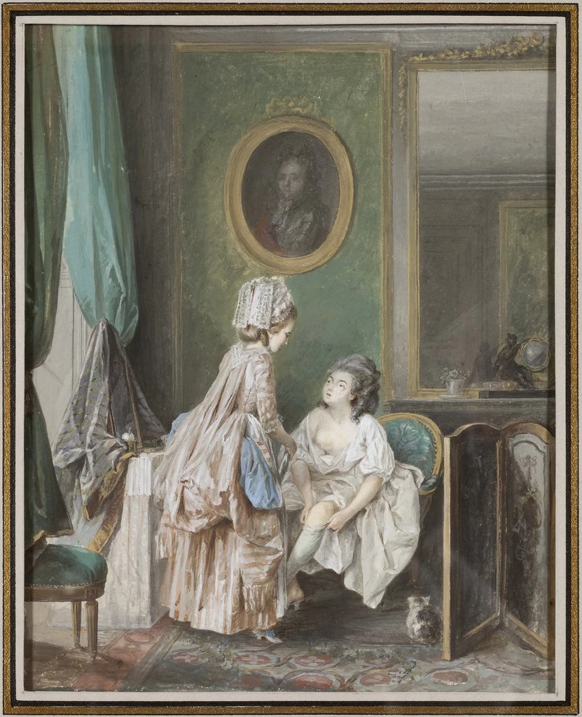 Signora che si tira su le calze - Museo Nazionale, Stoccolma
